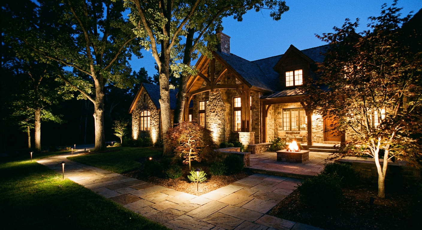 Landscape Lighting by Elevation Landscapes in Upstate South Carolina