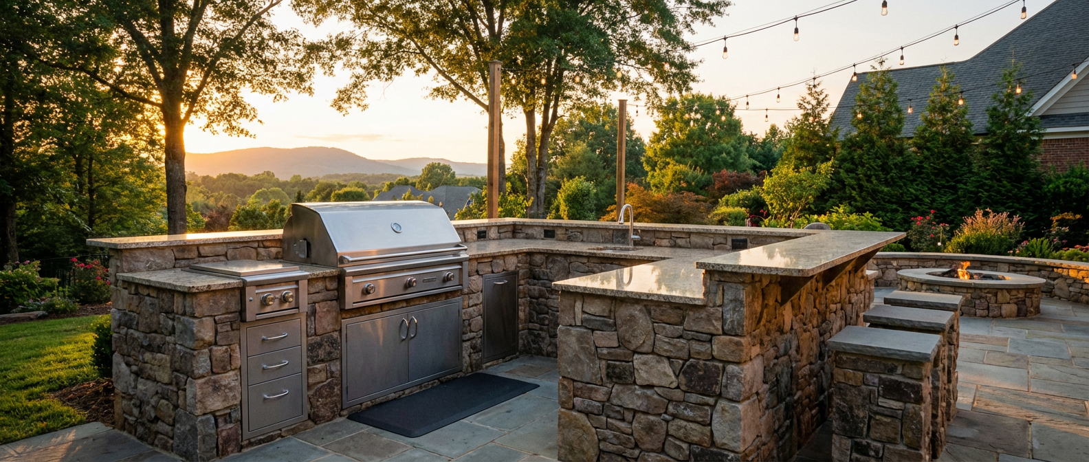 Outdoor Kitchens by Elevation Landscapes in Upstate South Carolina