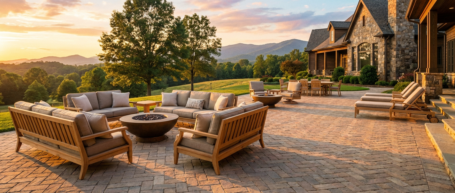 Paver Patios by Elevation Landscapes in Upstate South Carolina