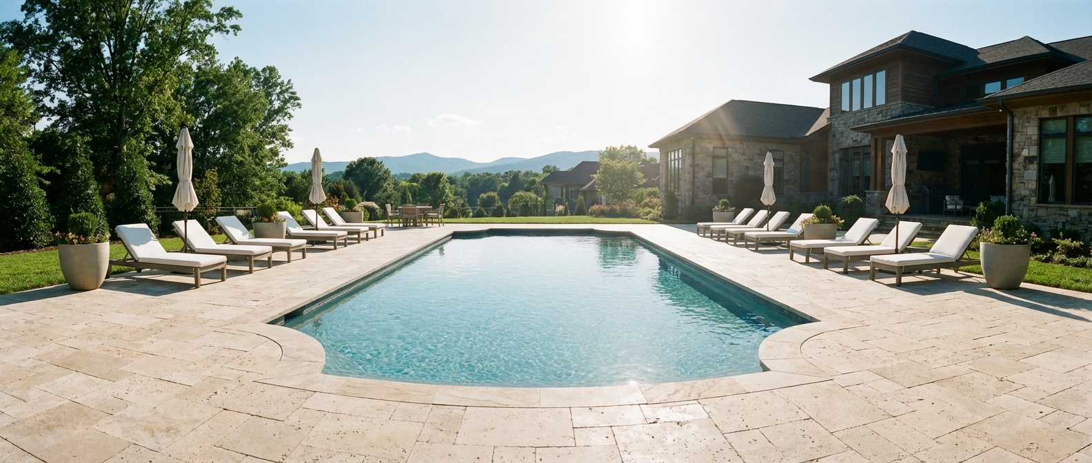 Pool Decks & Coping by Elevation Landscapes in Upstate South Carolina