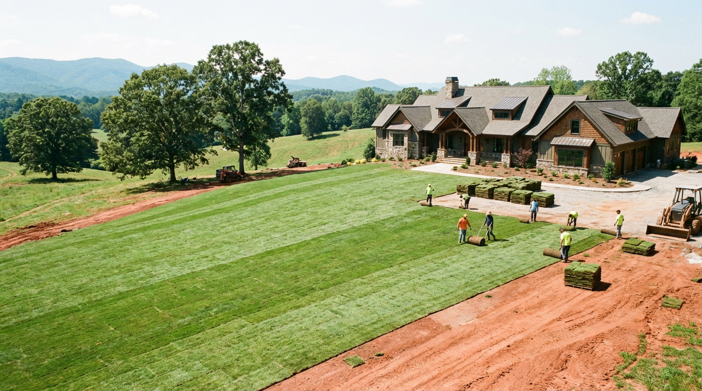 Sod & Seeding by Elevation Landscapes in Upstate South Carolina